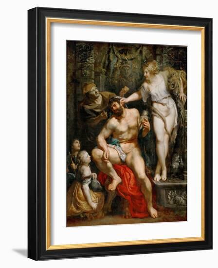 Hercules and Omphale-Peter Paul Rubens-Framed Giclee Print