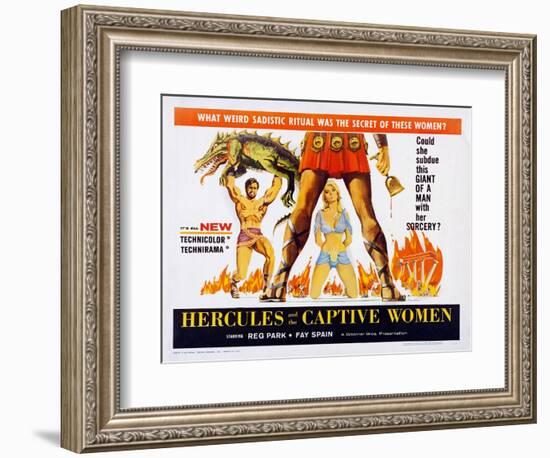 Hercules and the Captive Women-null-Framed Premium Giclee Print