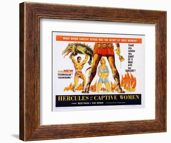 Hercules and the Captive Women-null-Framed Premium Giclee Print