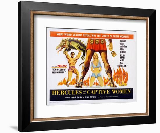 Hercules and the Captive Women-null-Framed Premium Giclee Print