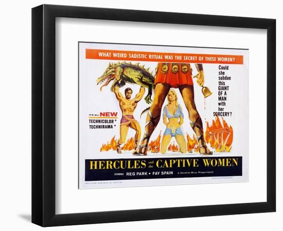 Hercules and the Captive Women-null-Framed Premium Giclee Print