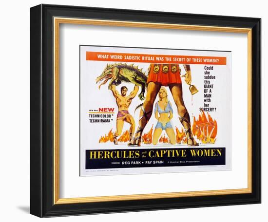 Hercules and the Captive Women-null-Framed Premium Giclee Print