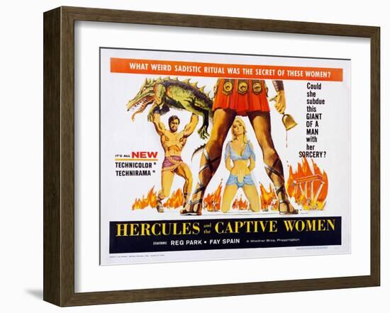 Hercules and the Captive Women-null-Framed Art Print