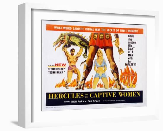 Hercules and the Captive Women-null-Framed Art Print