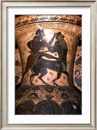 Hercules and the Centaur Setos, Detail of Greek Pot, Corinthian, c7th  century BC' Giclee Print - Nessos Painter | Art.com