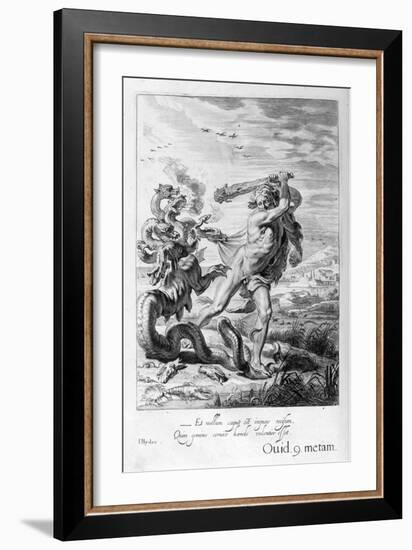 Hercules and the Hydra, 1655-Michel de Marolles-Framed Giclee Print