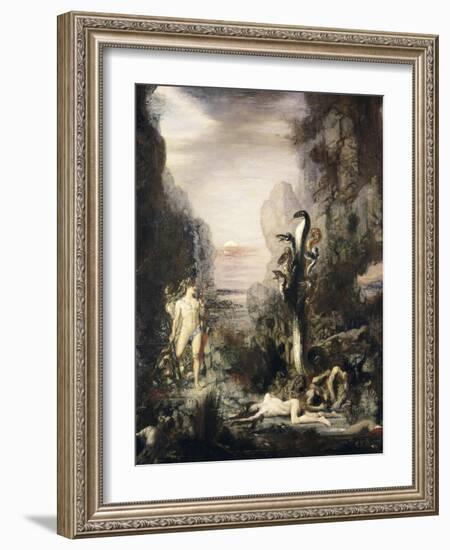 Hercules and the Hydra-Gustave Moreau-Framed Giclee Print