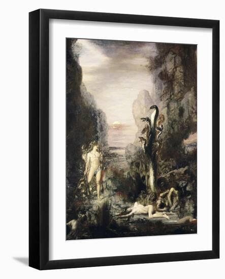 Hercules and the Hydra-Gustave Moreau-Framed Giclee Print