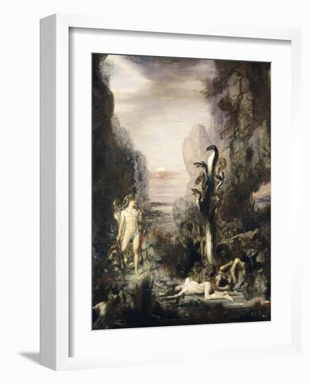 Hercules and the Hydra-Gustave Moreau-Framed Giclee Print