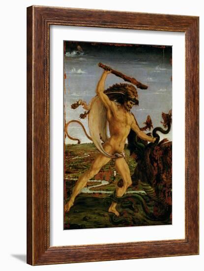 Hercules and the Hydra-Antonio Pollaiolo-Framed Giclee Print