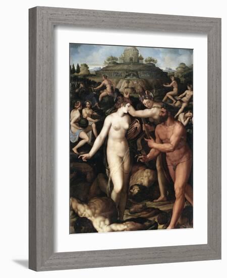 Hercules and the Muses-Alessandro Allori-Framed Giclee Print