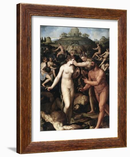 Hercules and the Muses-Alessandro Allori-Framed Giclee Print