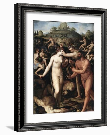 Hercules and the Muses-Alessandro Allori-Framed Giclee Print