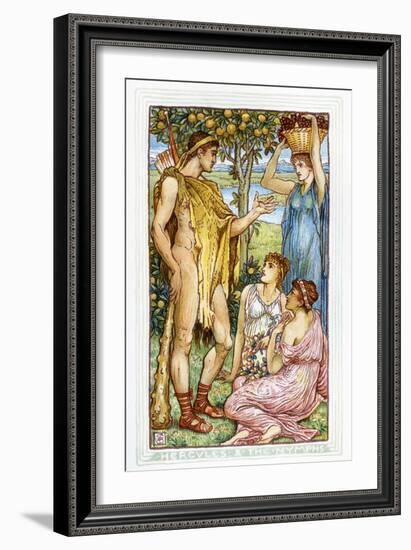 Hercules and the Nymphs-Walter Crane-Framed Giclee Print
