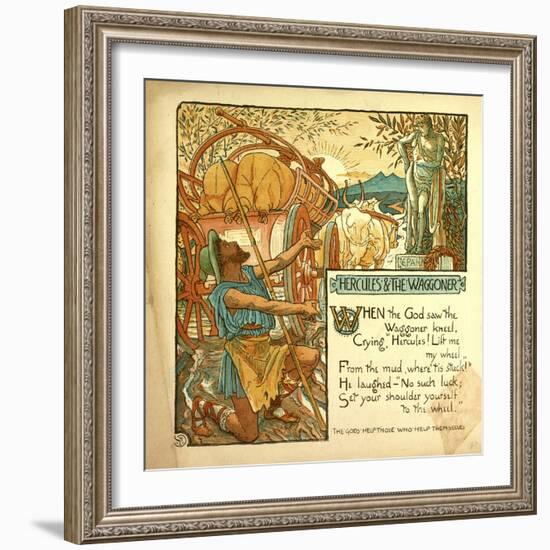 Hercules and the Waggoner-null-Framed Giclee Print