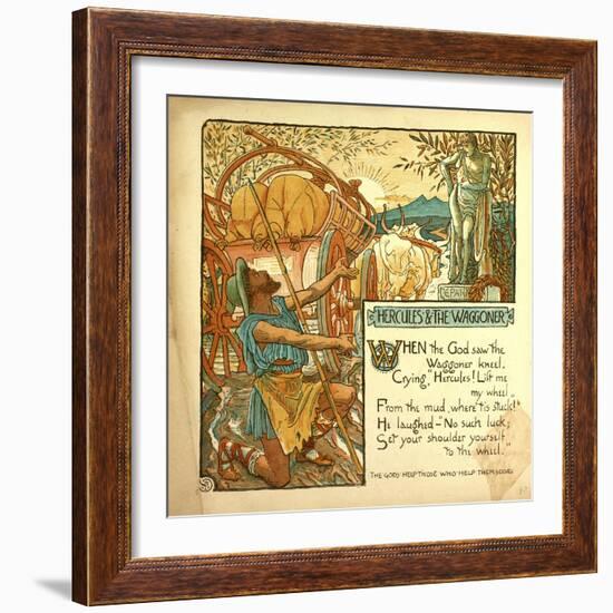 Hercules and the Waggoner-null-Framed Giclee Print