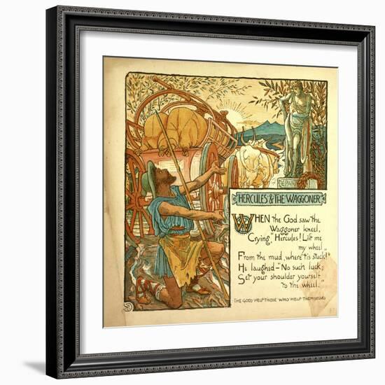 Hercules and the Waggoner-null-Framed Giclee Print