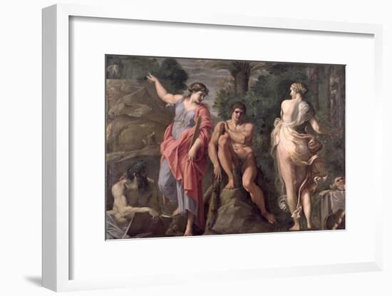 Hercules at the Crossroads, c.1596-Annibale Carracci-Framed Giclee Print