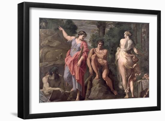 Hercules at the Crossroads, c.1596-Annibale Carracci-Framed Giclee Print