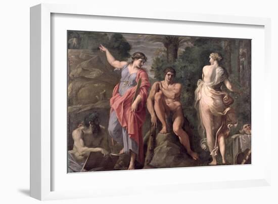 Hercules at the Crossroads, c.1596-Annibale Carracci-Framed Giclee Print