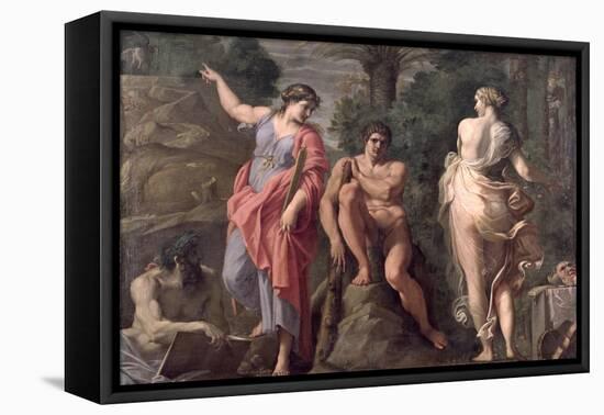 Hercules at the Crossroads, c.1596-Annibale Carracci-Framed Premier Image Canvas