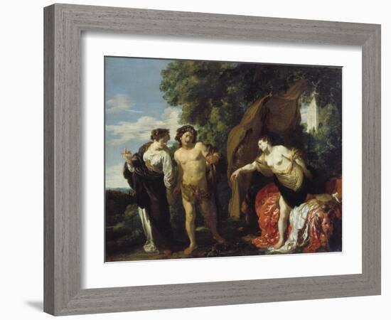 Hercules at the Crossroads, Ca. 1625-Johann Liss-Framed Giclee Print