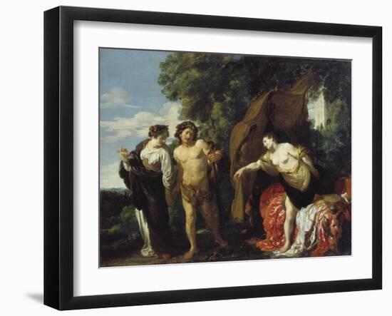 Hercules at the Crossroads, Ca. 1625-Johann Liss-Framed Giclee Print