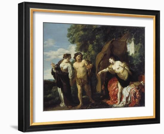 Hercules at the Crossroads, Ca. 1625-Johann Liss-Framed Giclee Print