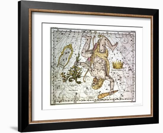 Hercules, from "A Celestial Atlas," Published in 1822-A. Jamieson-Framed Giclee Print