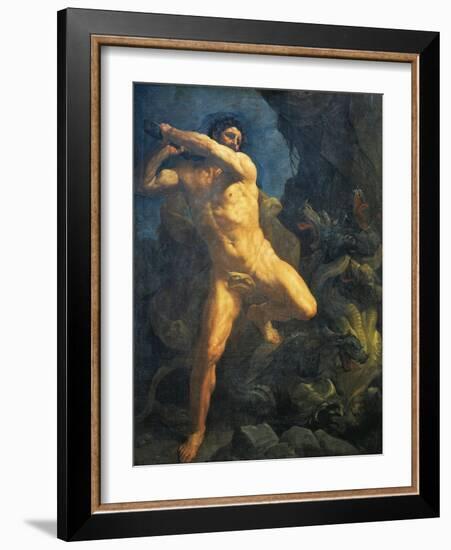 Hercules Killing Hydra of Lerna-Guido Reni-Framed Giclee Print