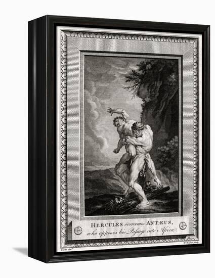 Hercules Overcomes Antaeus, Who Opposes His Passage into Africa, 1775-W Walker-Framed Premier Image Canvas