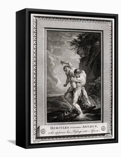 Hercules Overcomes Antaeus, Who Opposes His Passage into Africa, 1775-W Walker-Framed Premier Image Canvas