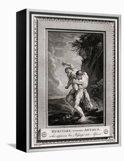 Hercules Overcomes Antaeus, Who Opposes His Passage into Africa, 1775-W Walker-Framed Premier Image Canvas