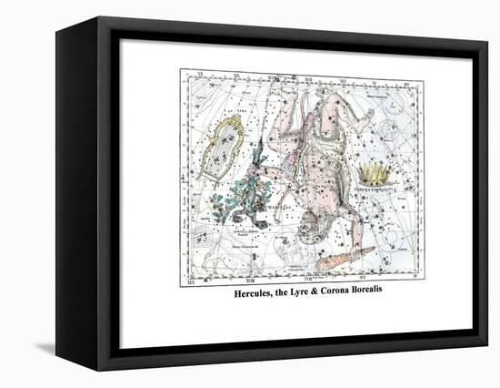 Hercules, the Lyre and Corona Borealis-Alexander Jamieson-Framed Stretched Canvas