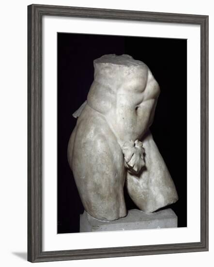 Hercules Torso in Marble-null-Framed Giclee Print