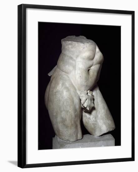 Hercules Torso in Marble-null-Framed Giclee Print