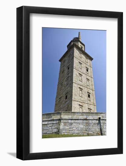 Hercules Tower, Oldest Roman Lighthouse in Use Todaya Coruna, Galicia, Spain, Europe-Matt Frost-Framed Photographic Print