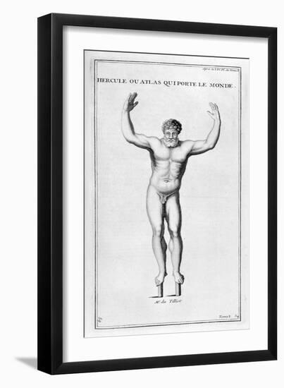Hercules Who Carries the World, 1757-Bernard De Montfaucon-Framed Giclee Print