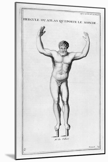 Hercules Who Carries the World, 1757-Bernard De Montfaucon-Mounted Giclee Print