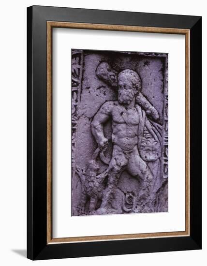 Hercules with Cerberus from a Sarcophagus in Asia Minor (Hellenstic Period), 20th century-Unknown-Framed Photographic Print