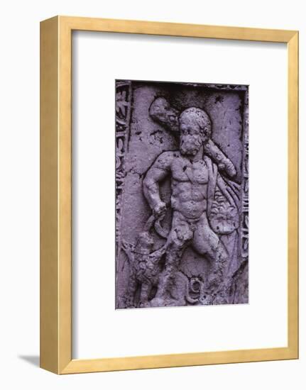 Hercules with Cerberus from a Sarcophagus in Asia Minor (Hellenstic Period), 20th century-Unknown-Framed Photographic Print