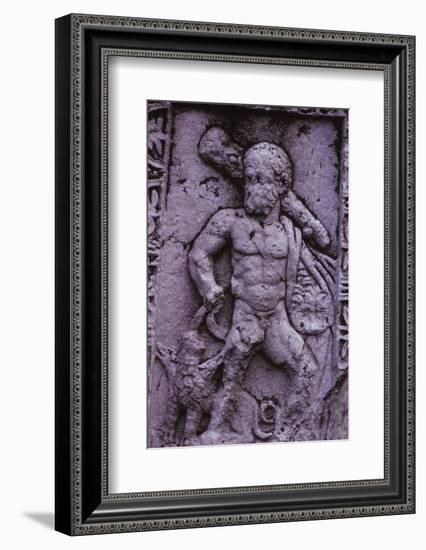 Hercules with Cerberus from a Sarcophagus in Asia Minor (Hellenstic Period), 20th century-Unknown-Framed Photographic Print