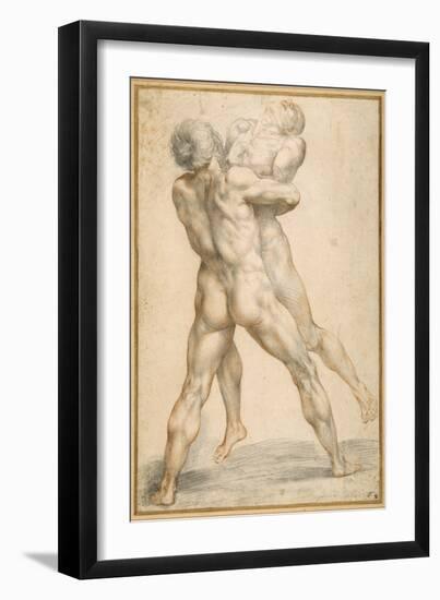 Hercules Wrestling with Antaeus-Guiseppe Cesari-Framed Giclee Print