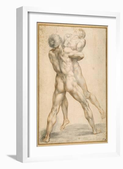 Hercules Wrestling with Antaeus-Guiseppe Cesari-Framed Giclee Print