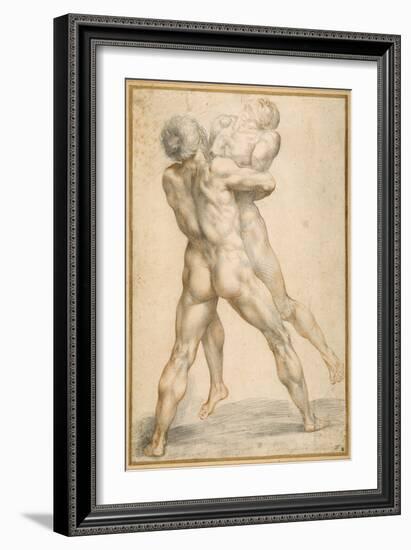 Hercules Wrestling with Antaeus-Guiseppe Cesari-Framed Giclee Print