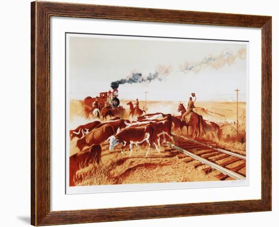 Herd Crossing-John Duillo-Framed Limited Edition