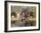 Herd Drinking at Ranch Pond, Pecari Tajacu, Collared Peccary, Starr Co., Texas, Usa-Larry Ditto-Framed Photographic Print