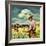 "Herding Cattle,"January 1, 1942-George Schreiber-Framed Giclee Print