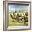 Herds of Llamas in the Andes-Ferdinando Tacconi-Framed Giclee Print