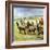 Herds of Llamas in the Andes-Ferdinando Tacconi-Framed Giclee Print